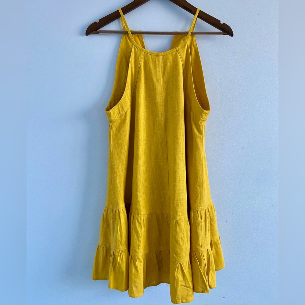 Altar'd State High Neck Yellow Line Size S